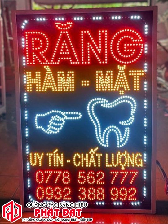 Mẫu bảng hiệu hộp đèn led phòng khám nha khoa - Làm biển hiệu đèn led đẹp, uy tín tại TPHCM