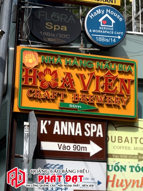 Mẫu thiết kế bảng hiệu hộp đèn đẹp: hộp đèn tròn, hộp đèn chữ nhật, hộp đèn oval