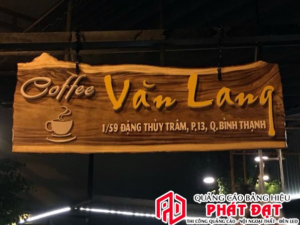 mẫu bảng hiệu gỗ khắc nổi