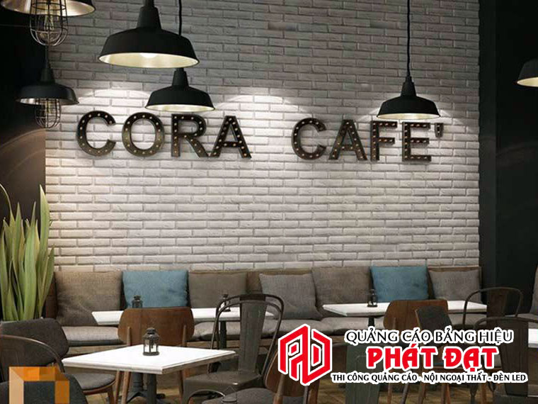 Mẫu bảng hiệu cà phê giải khát đẹp