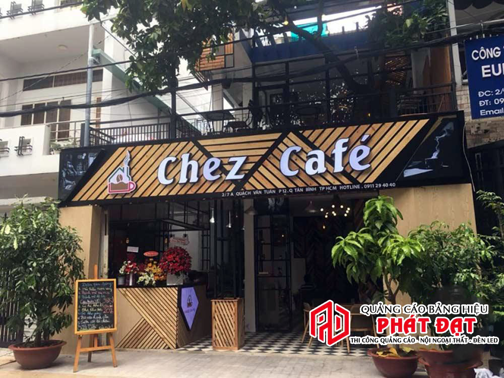 mẫu bảng hiệu cafe bằng gỗ đẹp