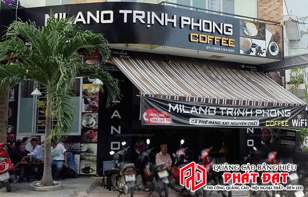 Mẫu bảng hiệu cafe đơn giản đẹp