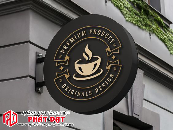 Mẫu bảng hiệu hộp đèn cho quán cà phê đẹp
