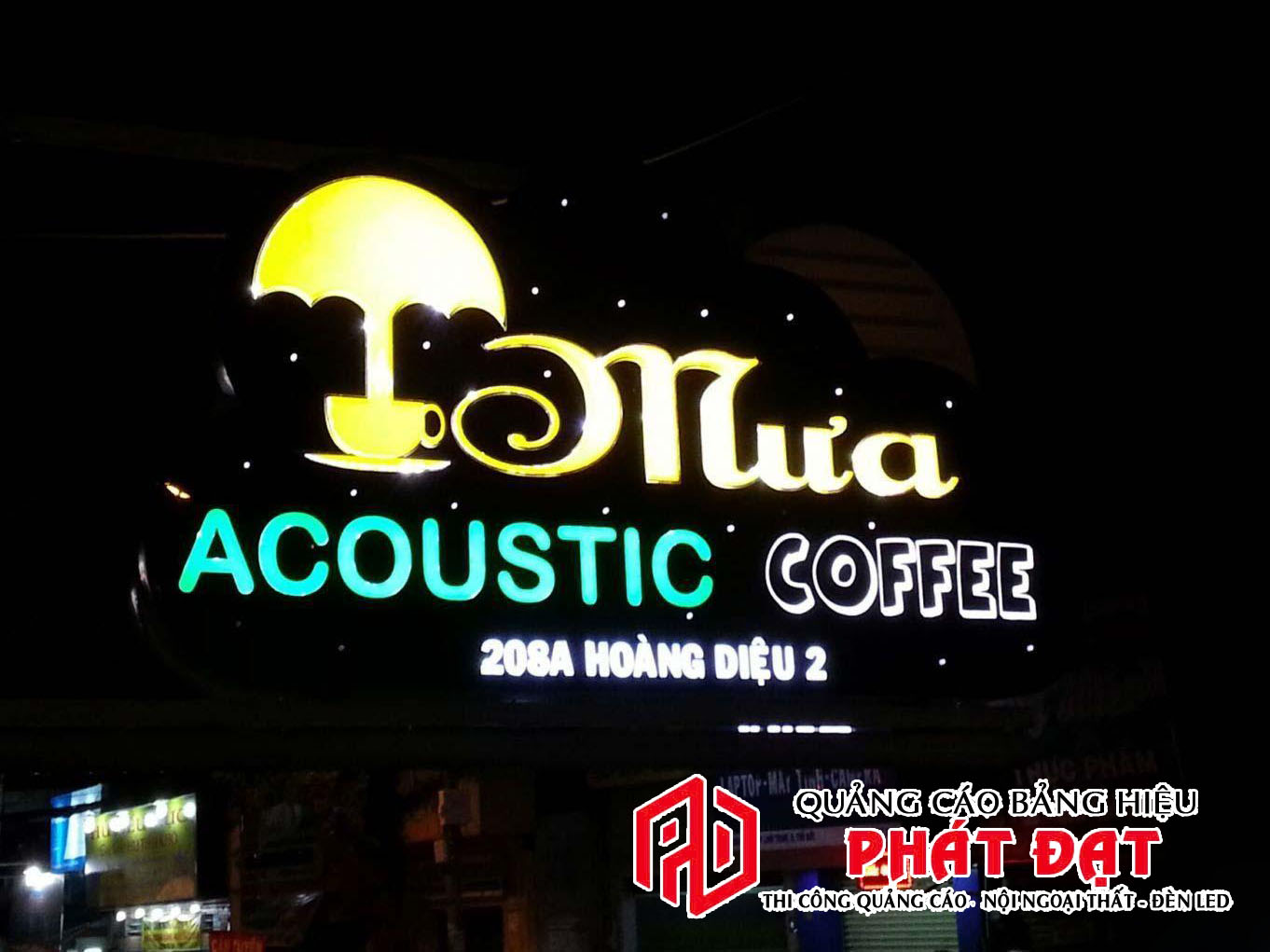 Mẫu bảng hiệu quán cà phê acoustic