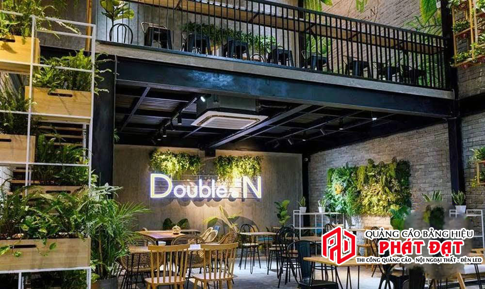 Mẫu bảng hiệu quán cà phê đèn led đẹp