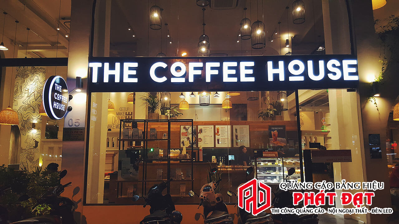 Mẫu bảng hiệu quán cafe ấn tượng sáng tạo