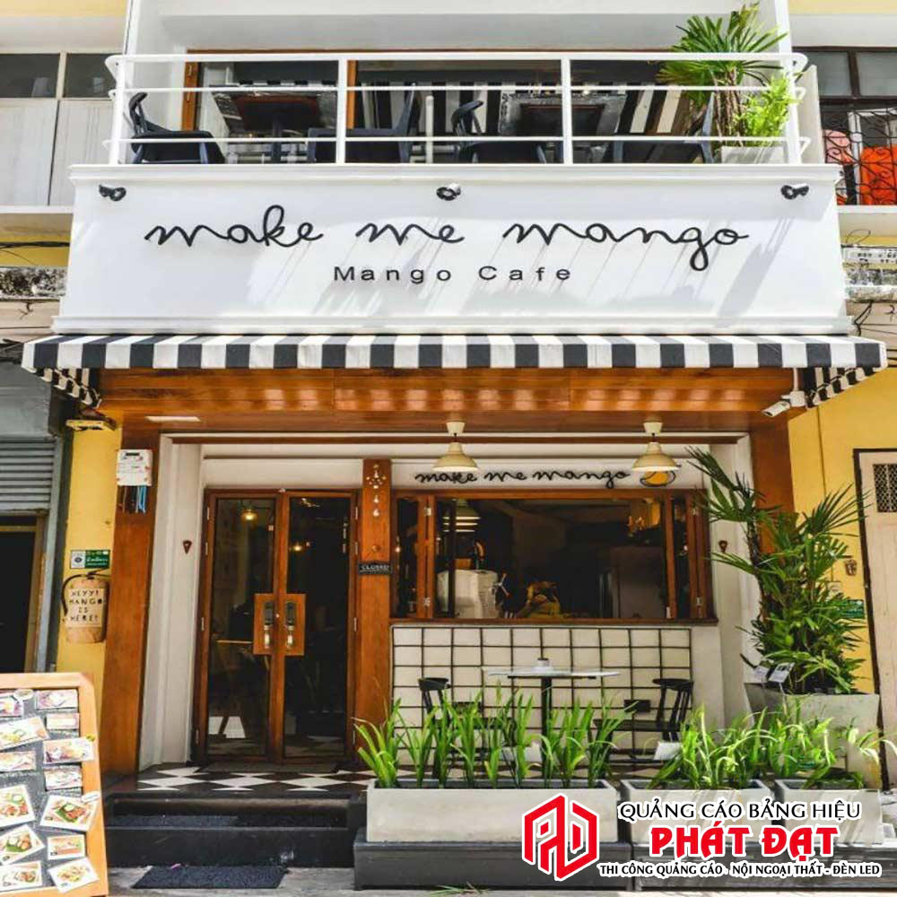 Mẫu bảng hiệu quán cafe đẹp hiện đại