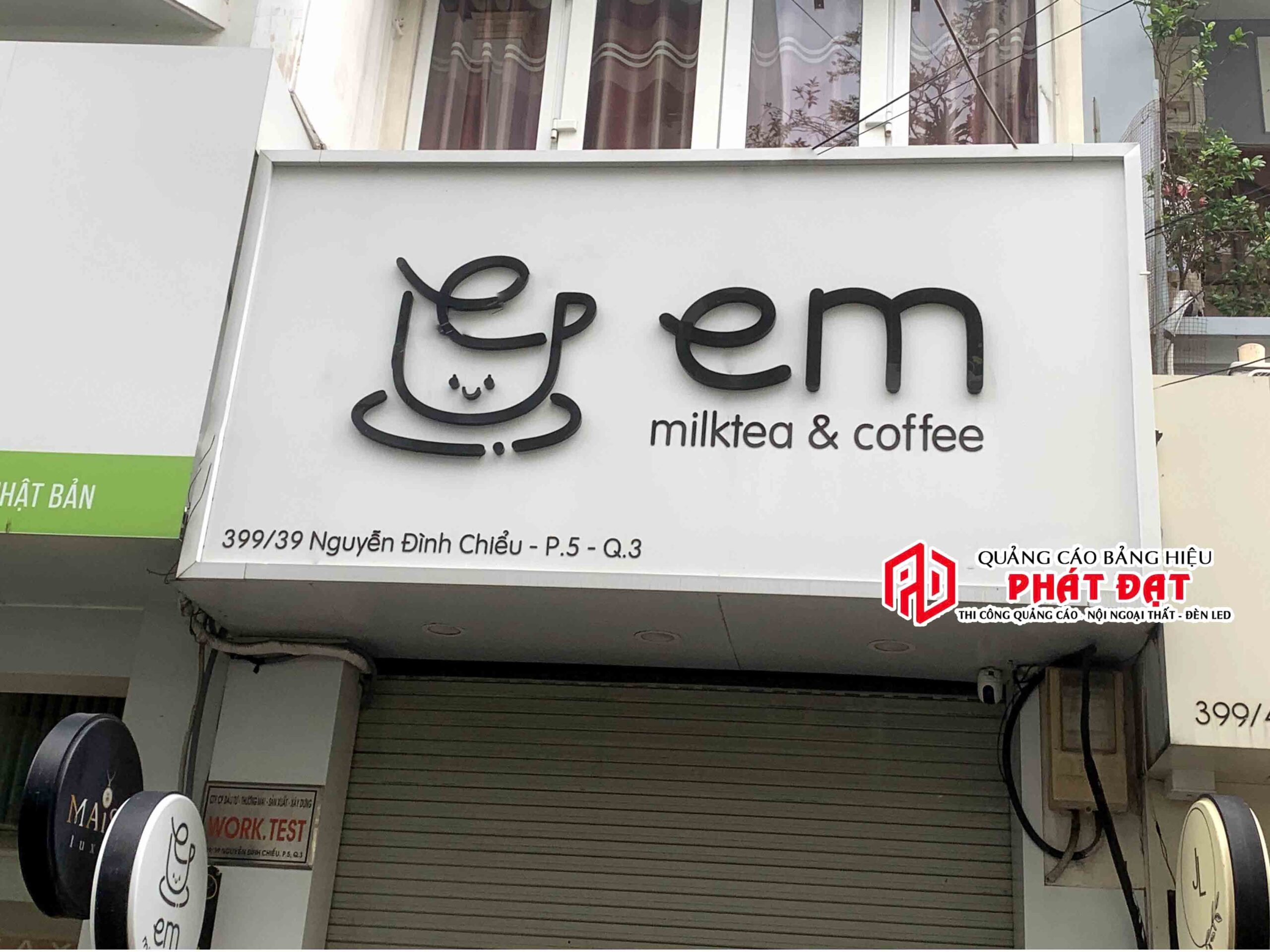 Mẫu bảng hiệu quán cafe trà sữa đẹp