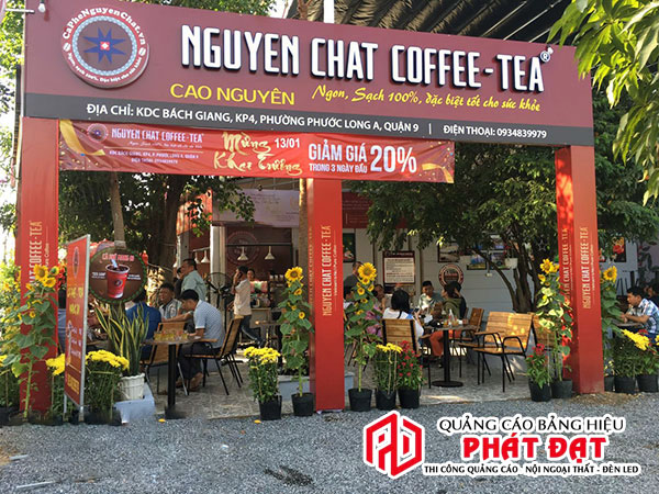 Mẫu biển hiệu quán cà phê đẹp thu hút